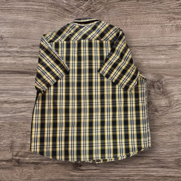 Harley-Davidson Yellow and Black Casual Button Down Shirt Size XL - Picture 2 of 7